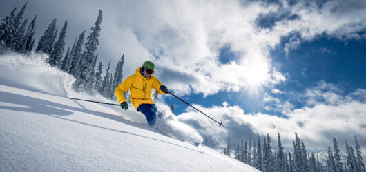 Champagne powder in Canada en Amerika